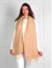 Cashmere Feeling Double Loop Scarf with Fringes